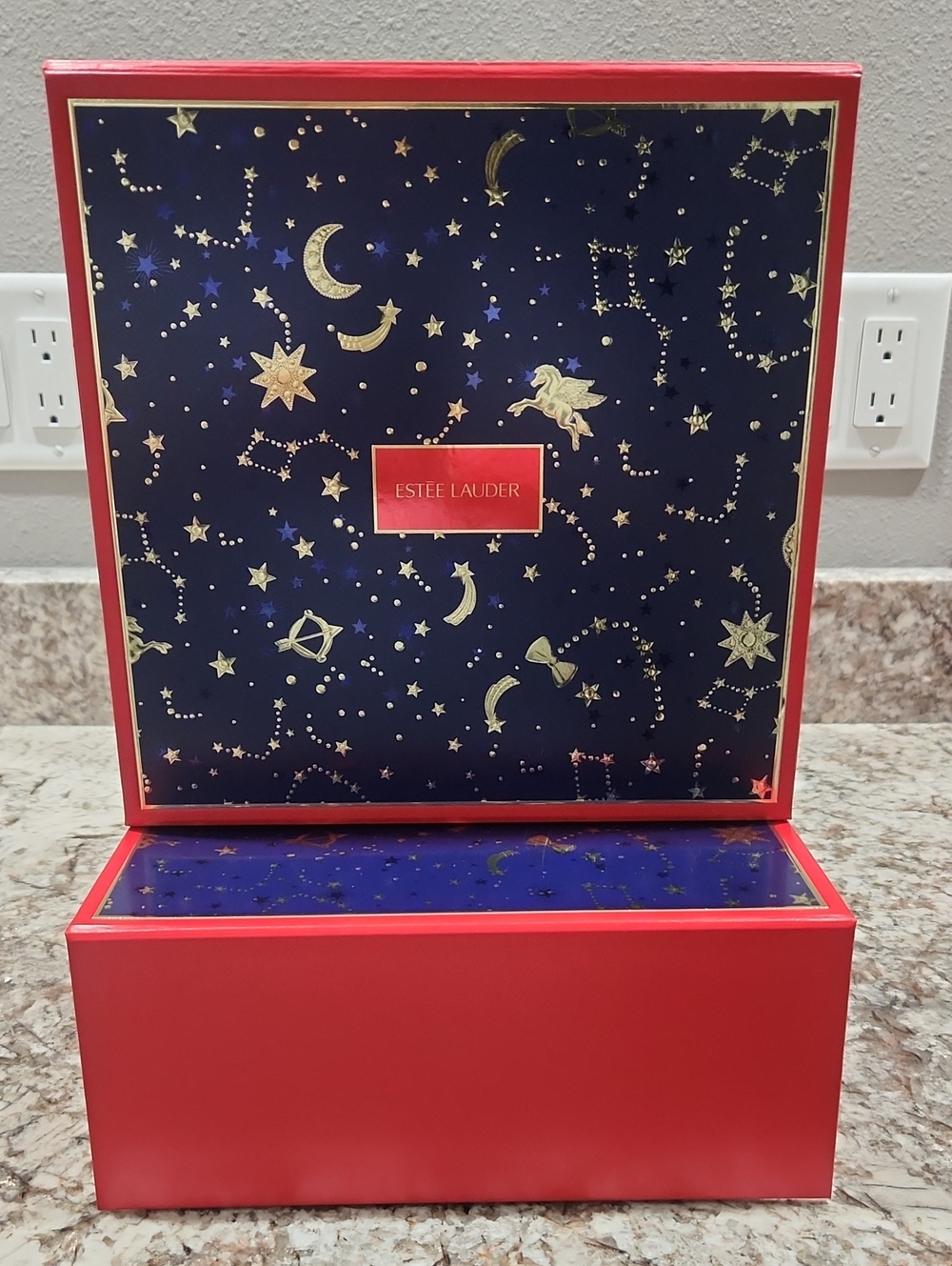 Estée Lauder Midnight Constellation Gift Box - Navy & Red, Lot of 2.